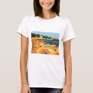 Vintage Fransk Riviera Beach T Shirt