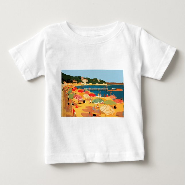 Vintage Fransk Riviera Beach Tee (Framsida)
