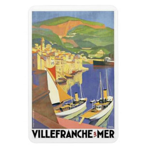 Vintage Fransk Riviera, Frankrike- Magnet