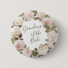 Vintage Fransk Ro Grandma of the Bride Button Knapp