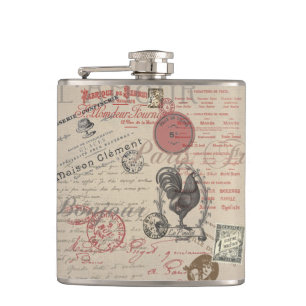 Vintage Fransk Skriva Paris Tupp typografi Fickplunta