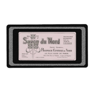 Vintage Fransk Soap-etikett Fraktsedel