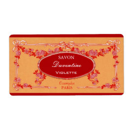 Vintage Fransk Soap-etikett - rektangel Fraktsedel