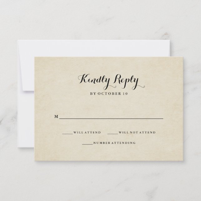 Vintage Fransk Stil Bröllop OSA (Framsida)