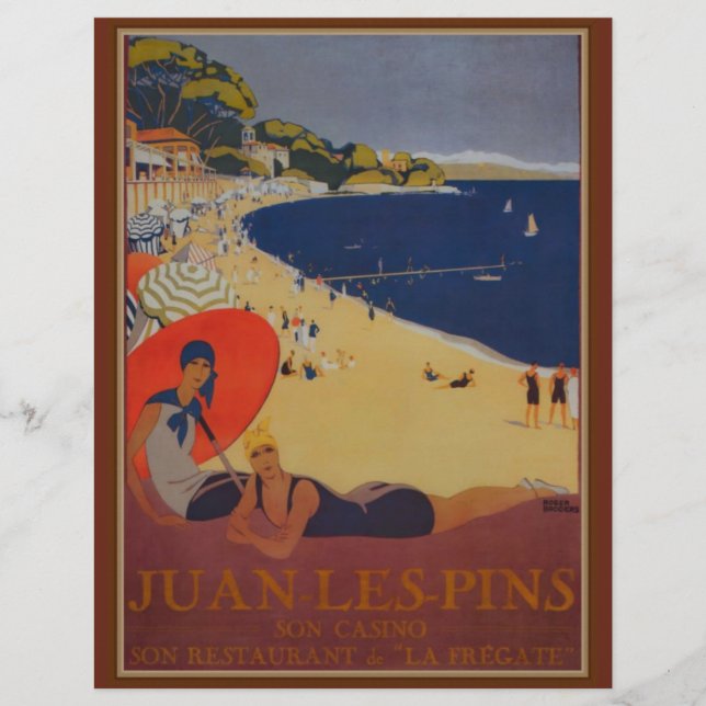 Vintage Fransk Travel Advertisement (Framsida)