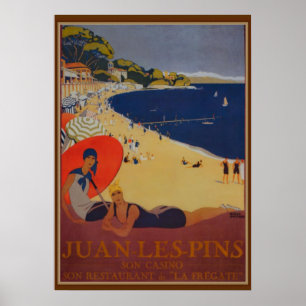Vintage Fransk Travel Advertisement Poster