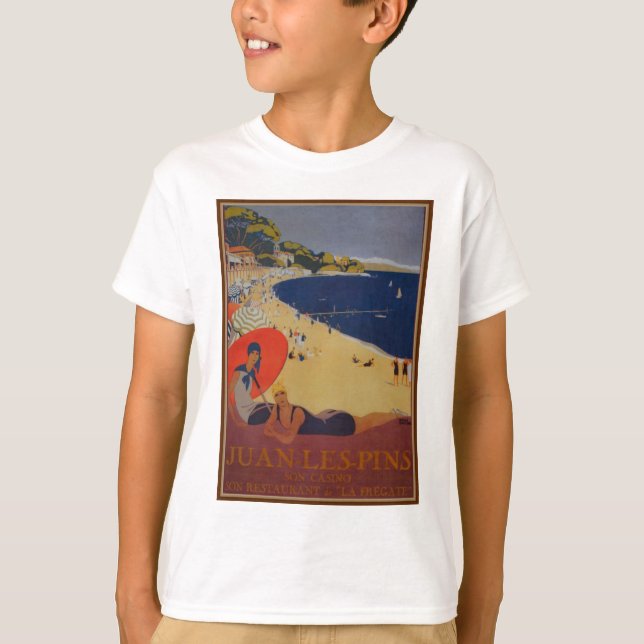 Vintage Fransk Travel Advertisement Tee (Framsida)