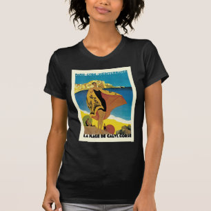 Vintage Fransk Travel Tee Shirt