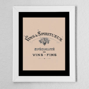 Vintage Fransk Vin Ad Poster