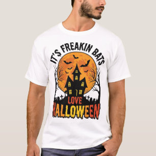 Vintage Freakin Fladdermöss Älskar Halloween Tröja