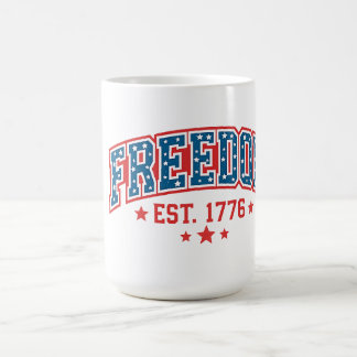 Vintage Freedom 1776 Patriotisk Båge Amerikansk Ar Kaffemugg