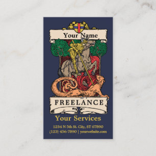 Vintage Freelance Services-mall Visitkort
