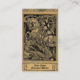 Vintage Freelance Services Walter Crane-mall Visitkort