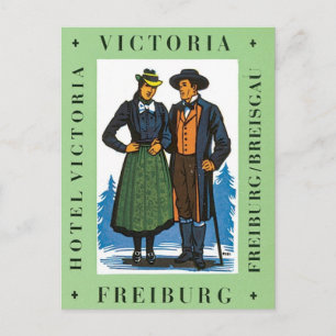 Vintage Freiburg Victoria Vykort