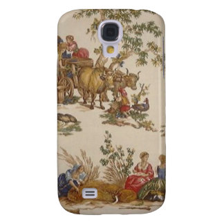 Vintage French Country Toile-fodral iPhone 3G/3GS Galaxy S4 Fodral