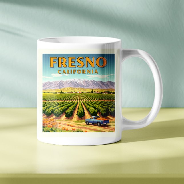 Vintage Fresno Kalifornien Kaffemugg (Skapare uppladdad)