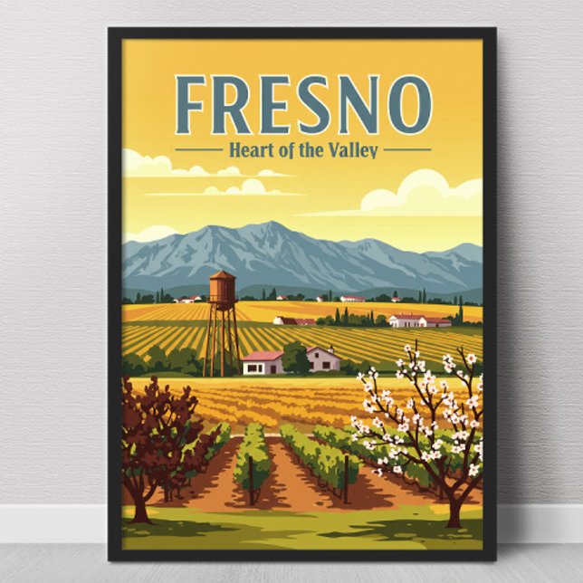 Vintage Fresno Poster (Skapare uppladdad)