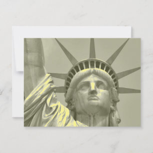 Vintage Frihetsgudinnan New York Close-Up Photo Vykort