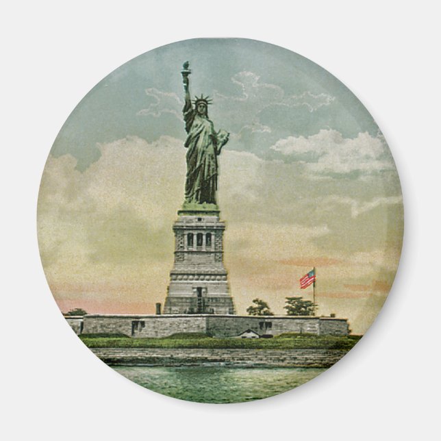 Vintage Frihetsgudinnan, New York Harbour Magnet (Framsidan)