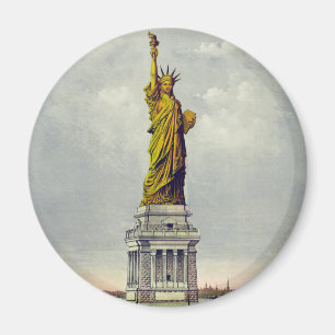 Vintage Frihetsgudinnan New York Travel Magnet