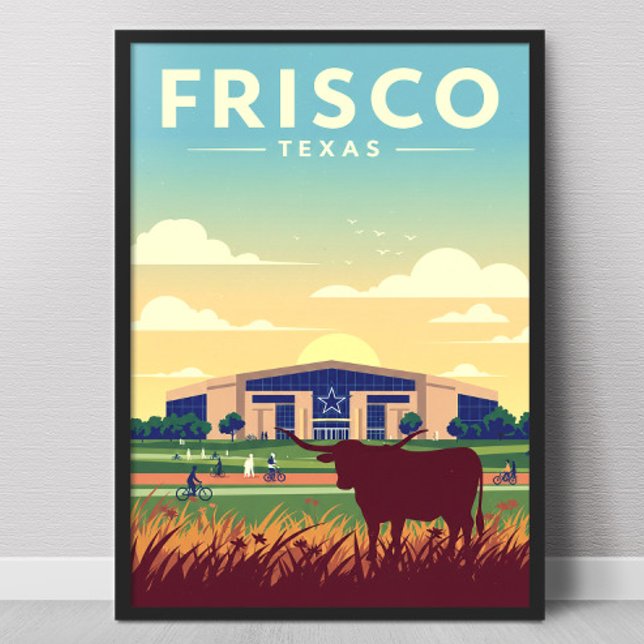Vintage Frisco Texas Poster (Skapare uppladdad)