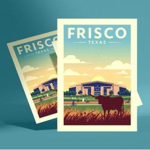Vintage Frisco Texas Vykort