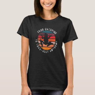 Vintage Frog gigging Froging Catching är god T Shirt