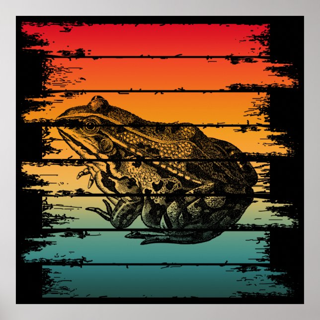 VINTAGE FROG POSTER (Framsidan)