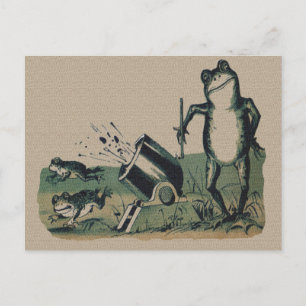 Vintage Frog Vykort