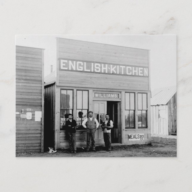 Vintage Frontier Town Greasy Spoon Vykort (Framsida)