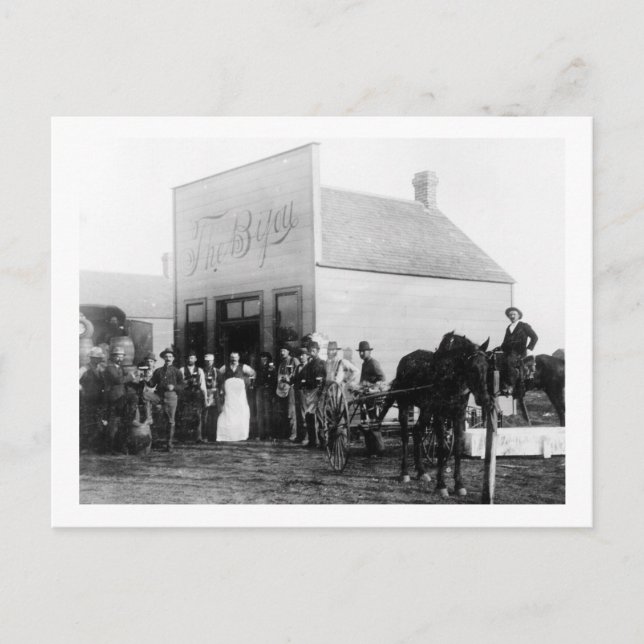 Vintage Frontier Town Saloon Vykort (Framsida)