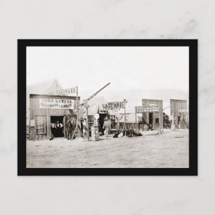 Vintage Frontier Town Shops Vykort