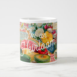 Vintage fröpaket rolig gammal släkting trädgårdsmä jumbo mugg