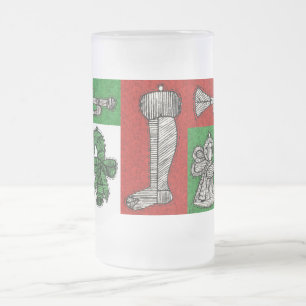 Vintage Frostat Ölglas