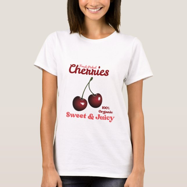 Vintage Fruit Art T Shirt (Framsida)