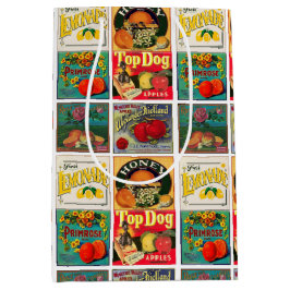 Vintage Fruit Label Mönster