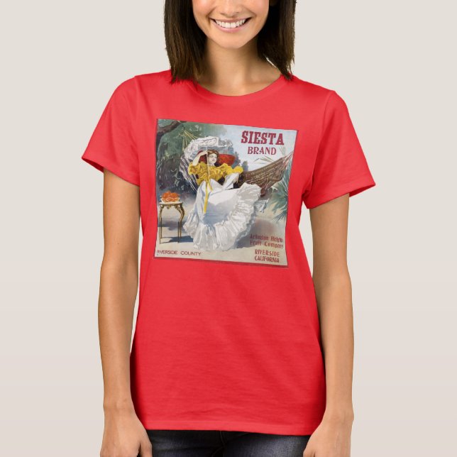 vintage Fruit Label T Shirt (Framsida)