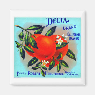 Vintage Fruit Låda etikett Magnet