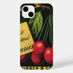 Vintage Fruit Låda Label Art, Thurber Cherries