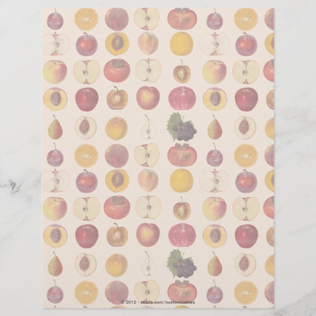 Vintage Fruit Mönster (Framsida)
