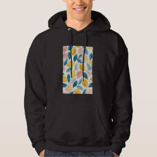 Vintage Fruit Mönster Art Lemon Hoodie