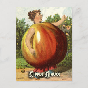Vintage Fruit Postcard-serie: Äpple Vykort