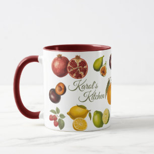 Vintage Fruits Mugg (Anpassa)
