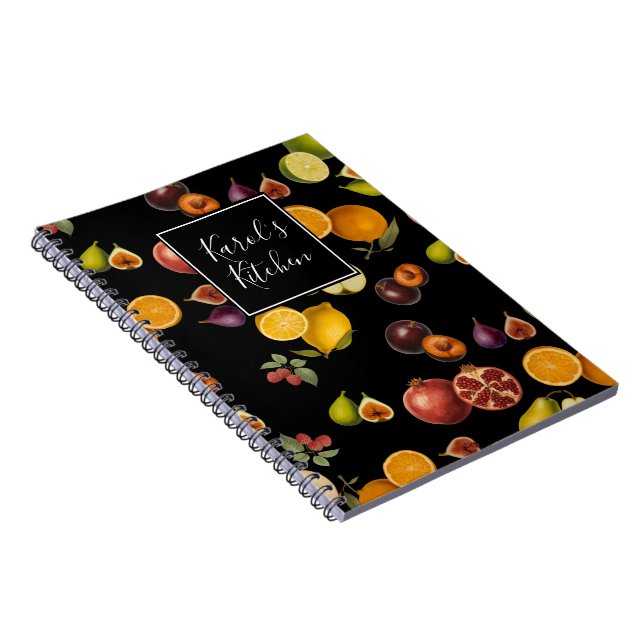 Vintage Fruits Notebook/Recipe Book (Customize) Anteckningsbok (Högra Sidan)
