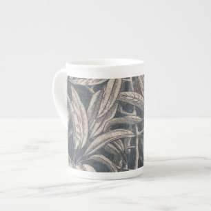Vintage Frukt och Blommigt I Benporslin Mugg