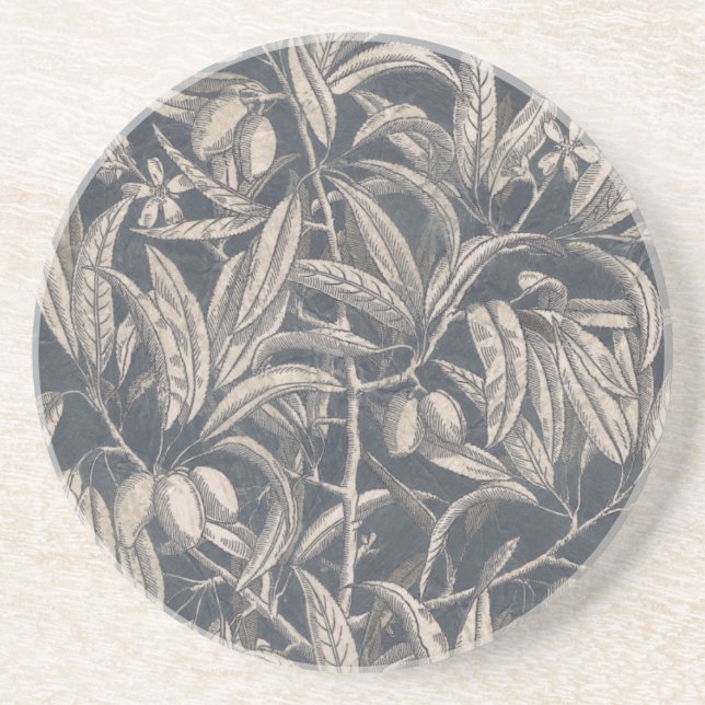 Vintage Frukt och Blommigt I Underlägg Sandsten (Framsidan)