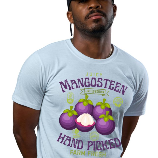 Vintage fruktetikett Tropisk Mangostan  T Shirt (Skapare uppladdad)