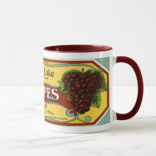 Vintage fruktkratetikett mugg