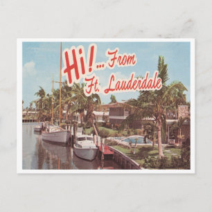 Vintage Ft. Lauderdale Vykort