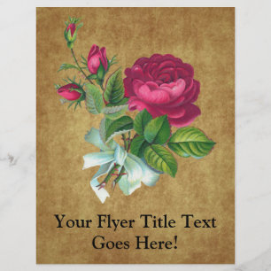 Vintage Fuchsia Ro Reklamblad